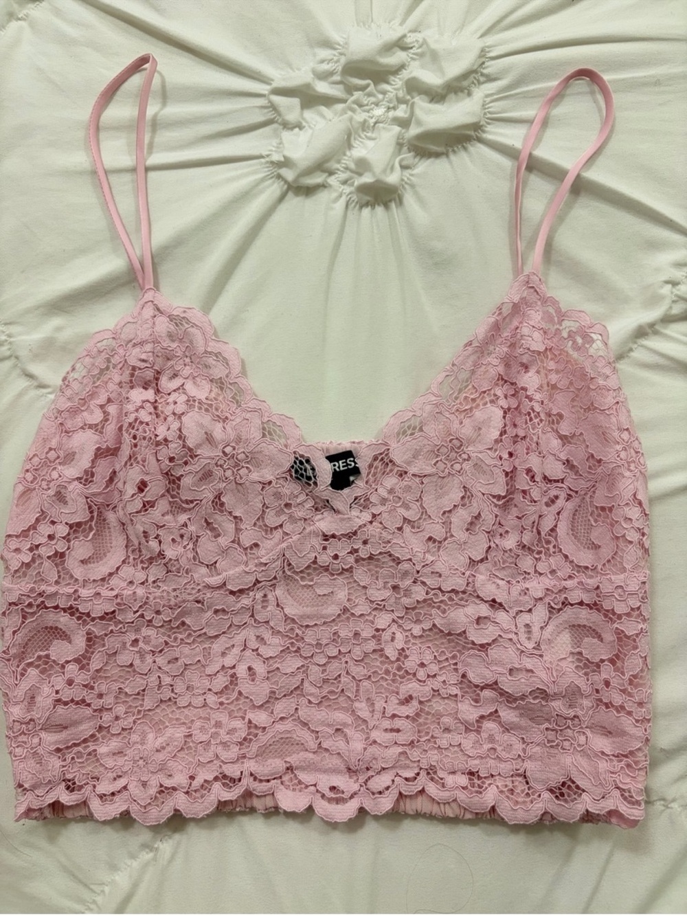 Women's Express Pink Lace Camisole Tank Top
